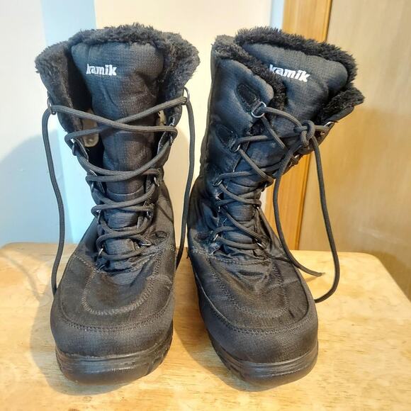 Kamik Women's US 10 Black Waterproof Insulated Boots EUC - Picture 1 of 7